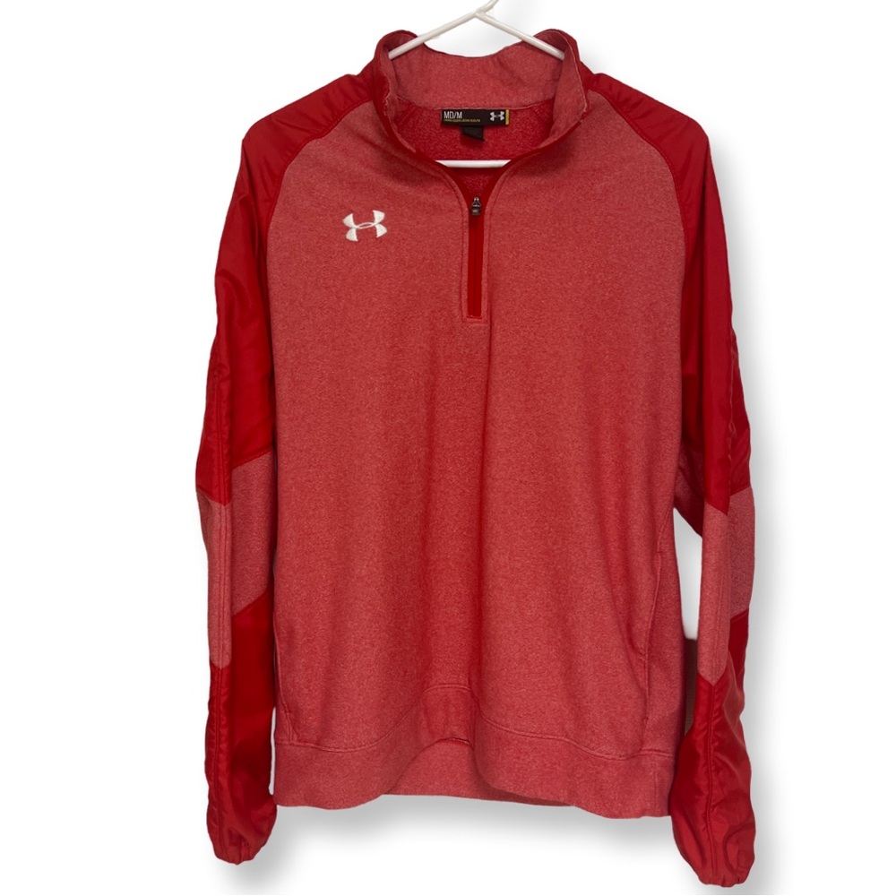 Under Armour Cold Gear 1/4 Zip Pullover Women’s Medium Red
